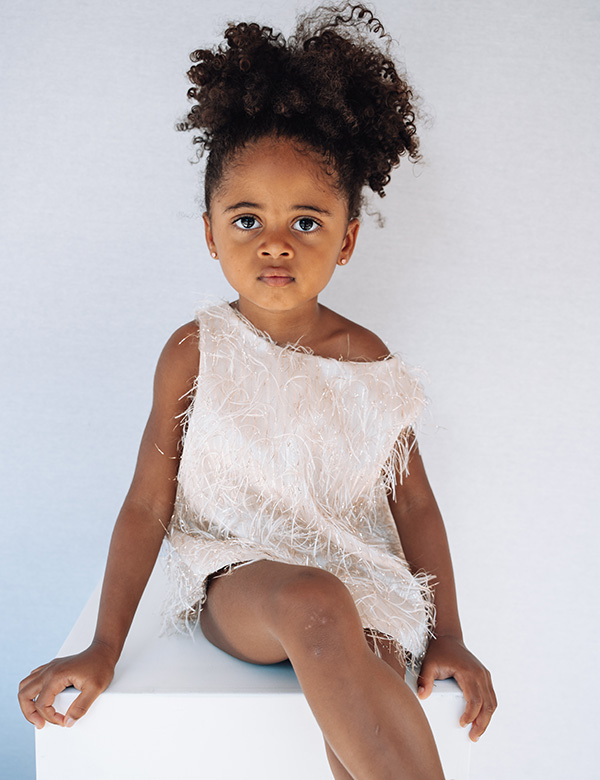 Kindermodel bruin haar Noëlly