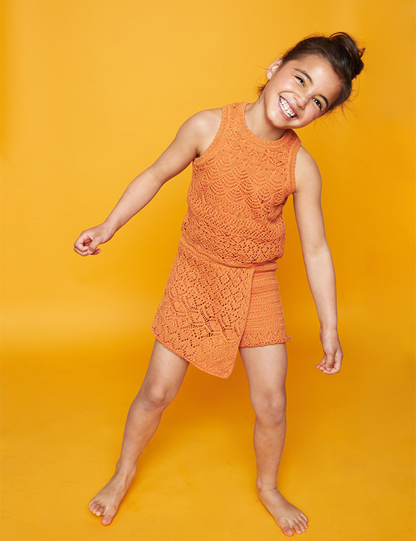 Kindermodel met bruin haar Vyenna