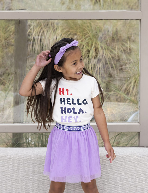 Kindermodel bruin haar Caithlyn