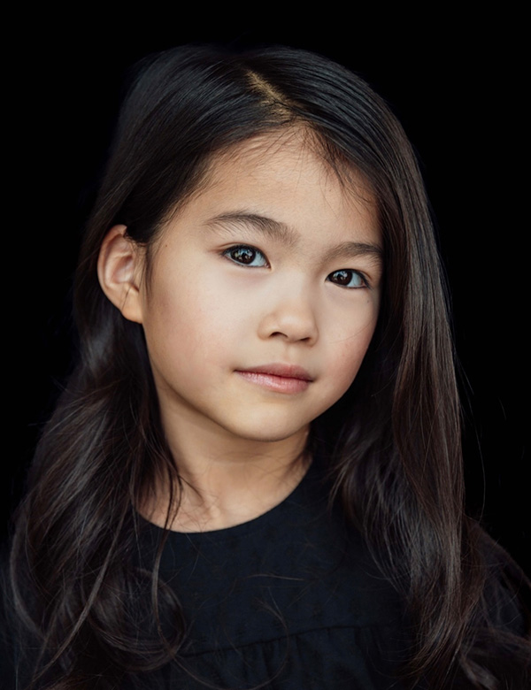 Kindermodel bruin haar Charlene