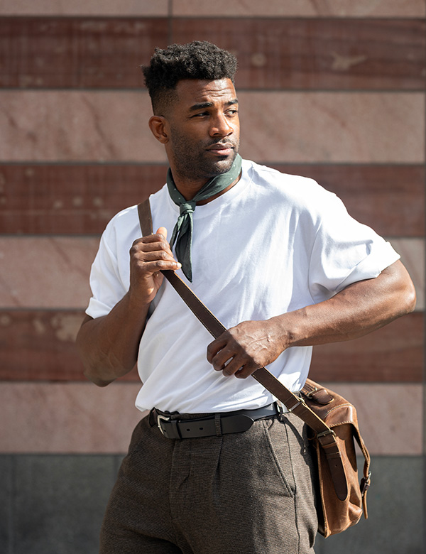 Mannelijk model met zwart haar Denilson
