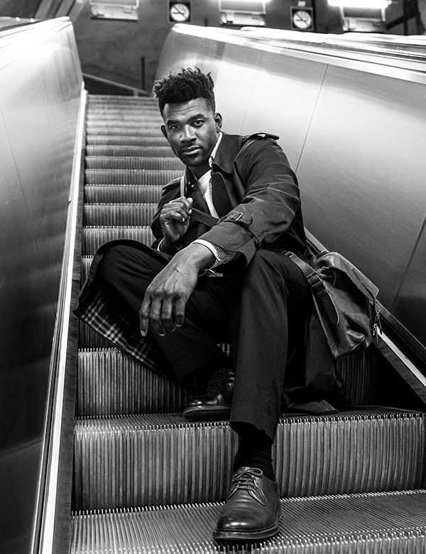 Mannelijk model met zwart haar Denilson