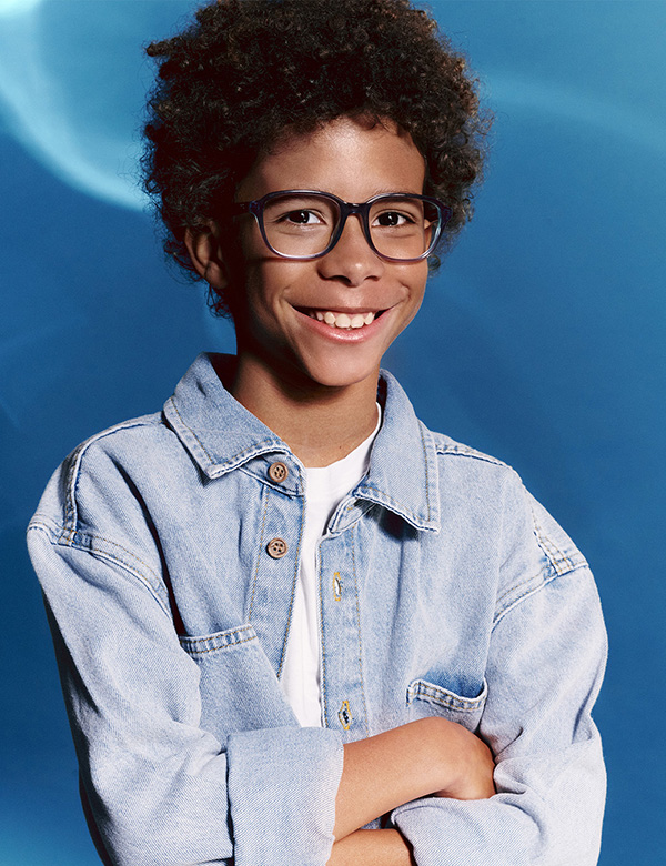Kindermodel met kroes haar Jeremiah C.
