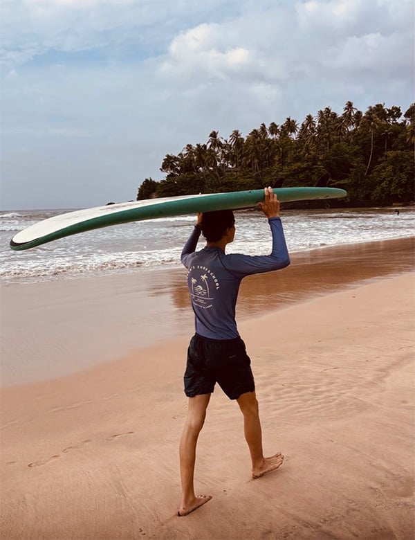 Mannelijk model met bruin haar Milan S.