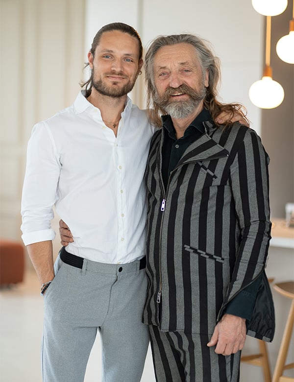 Mannelijk model met grijs haar Paulus