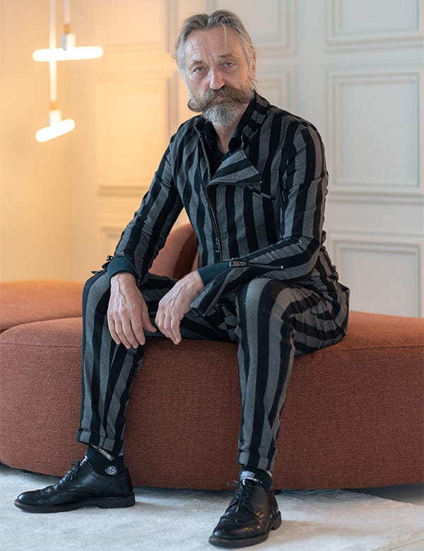 Mannelijk model met grijs haar Paulus