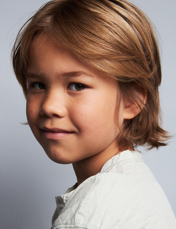 Kindermodel blond haar samuel