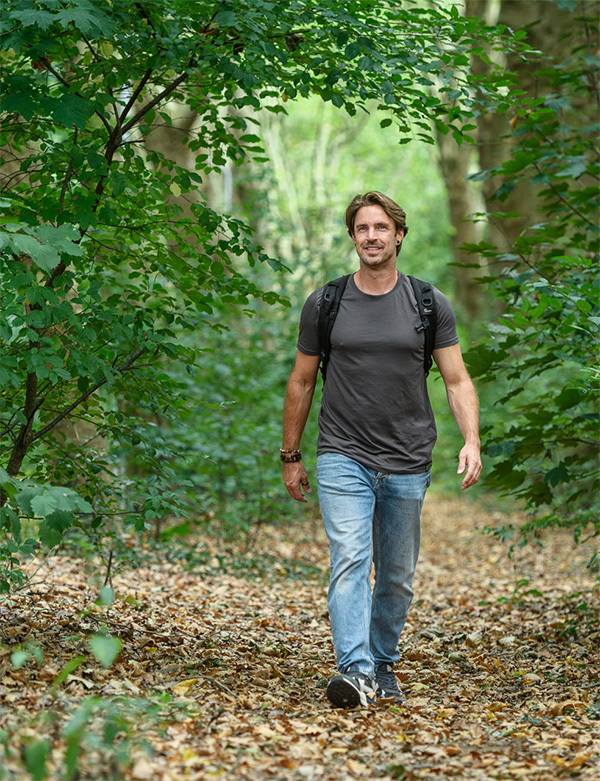 Mannelijk model met bruin haar Stef M.