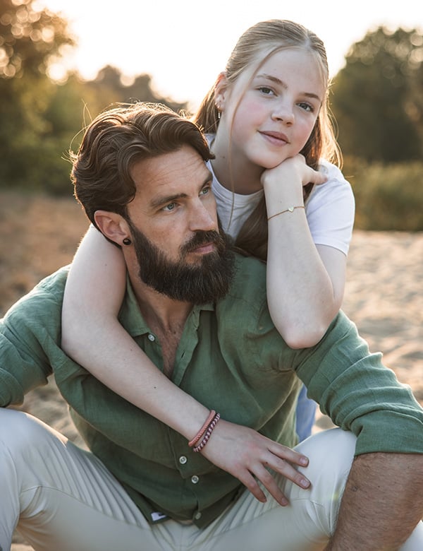 Mannelijk model met bruin haar Stef M.