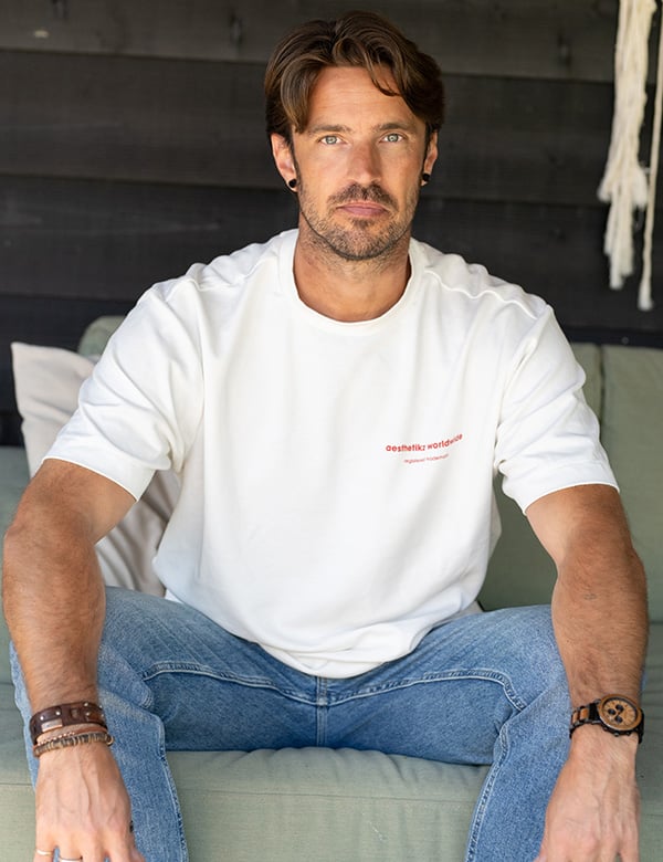 Mannelijk model met bruin haar Stef M.