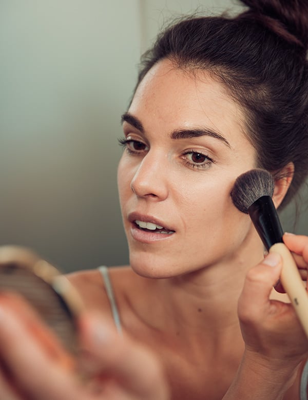 Vrouwelijk model met bruin haar Verena