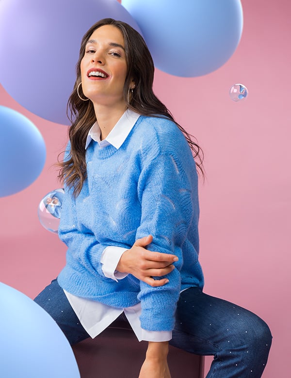 Vrouwelijk model met bruin haar Verena