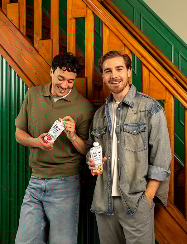 mannelijk model met blond haar Servaas