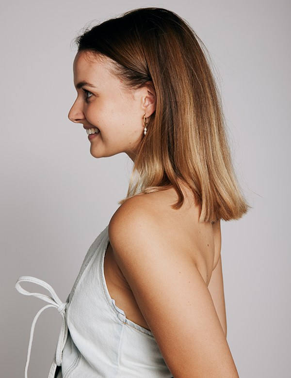 Vrouwelijk model Michelle Ne.