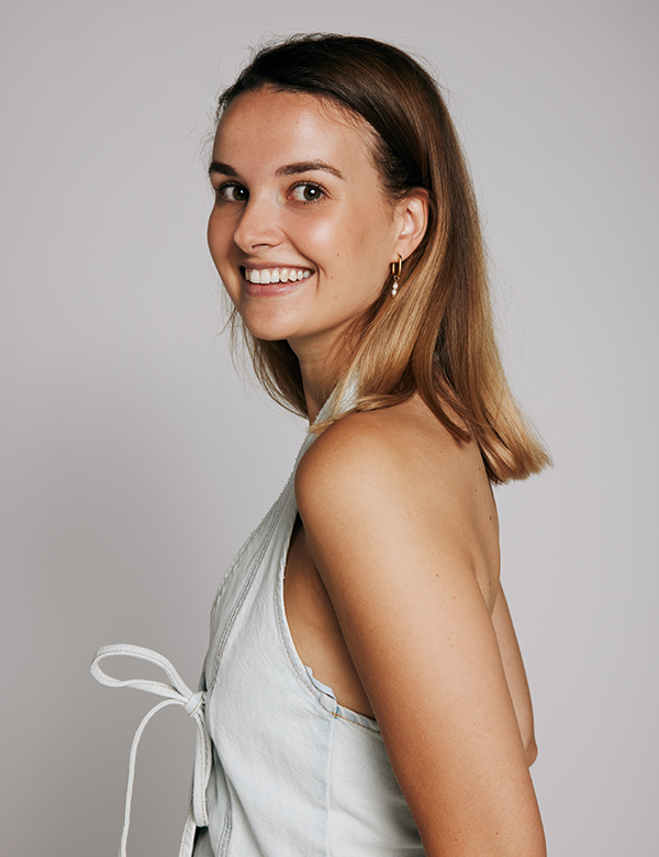 Vrouwelijk model Michelle Ne.