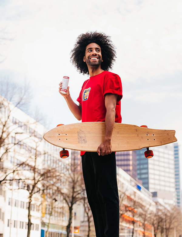 Mannelijk model met krullend haar Mitchel