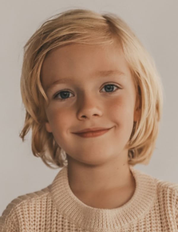 Kindermodel blond haar mylz