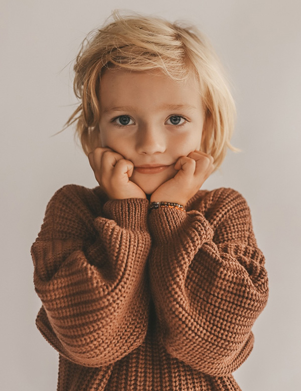 Kindermodel blond haar Mylz