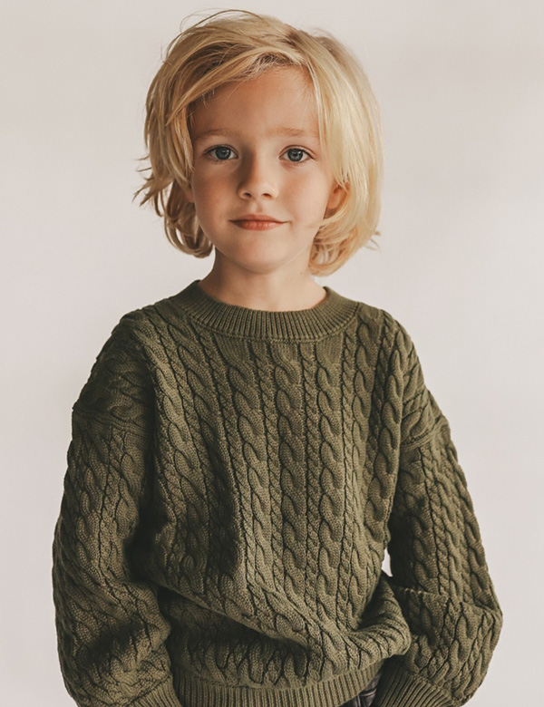 Kindermodel blond haar Mylz