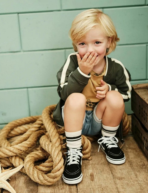 Kindermodel blond haar Mylz
