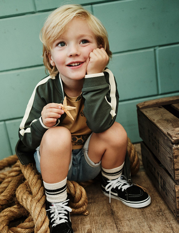 Kindermodel blond haar Mylz