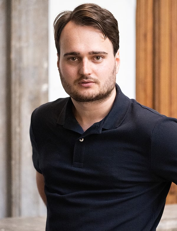 Mannelijk model met bruin haar Benjamin