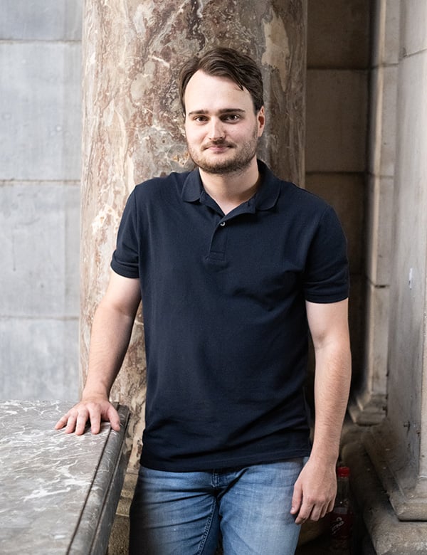 Mannelijk model met bruin haar Benjamin