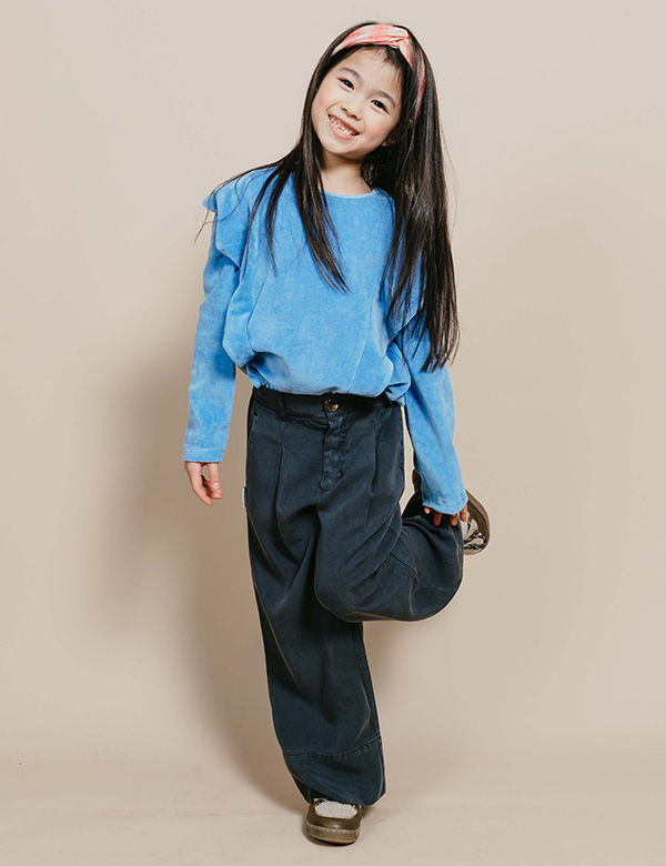 Kindermodel met zwart haar Charlene