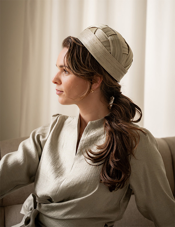 Vrouwelijk model met bruin haar Jenny B.