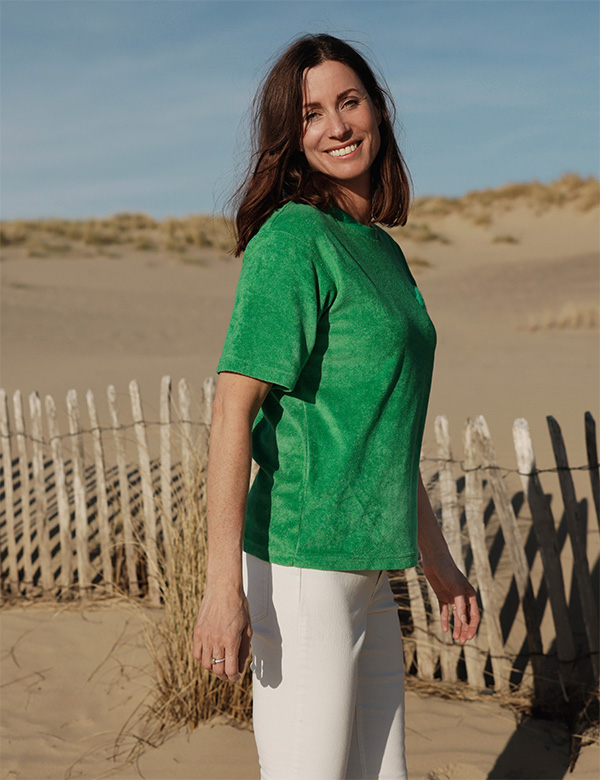 Vrouwelijk model met bruin haar Marieke N.