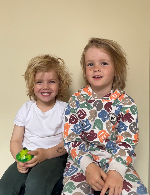 Kindermodel met blond haar Seff