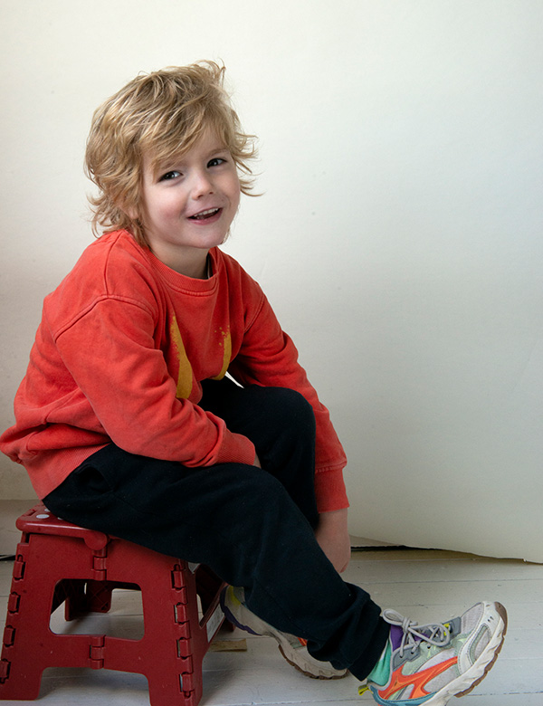 kindermodel met blond haar Ravi