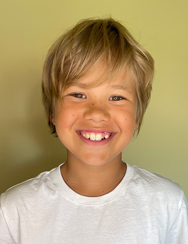 Kindermodel met blond haar samuel p.