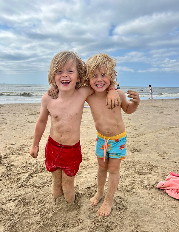 Kindermodel met blond haar Seff
