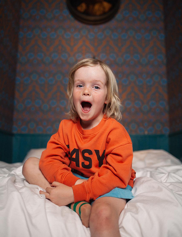 Kindermodel met blond haar Seff