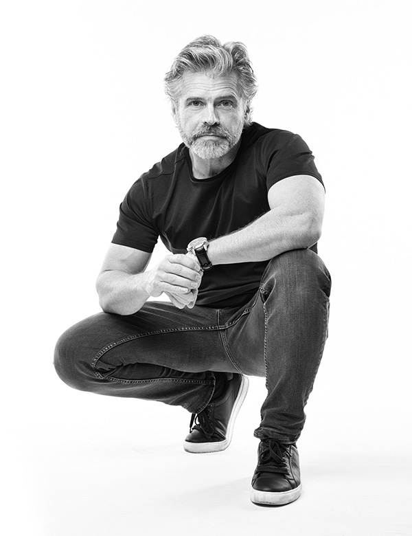 Mannelijk model met grijs haar Bertil V.