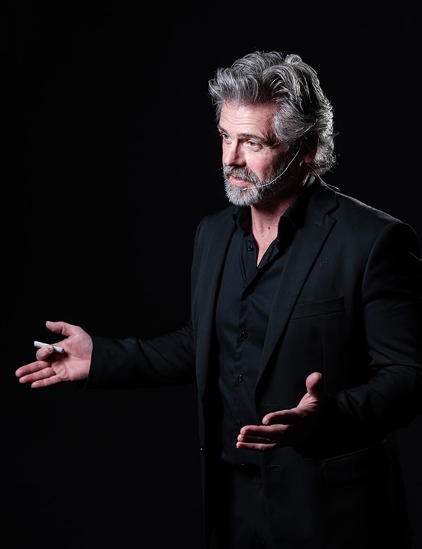 Mannelijk model met grijs haar Bertil V.