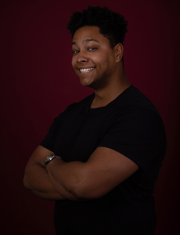 Mannelijk model met zwart haar Rodney