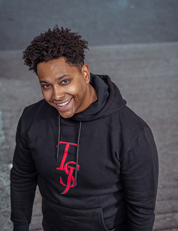 Mannelijk model met zwart haar Rodney