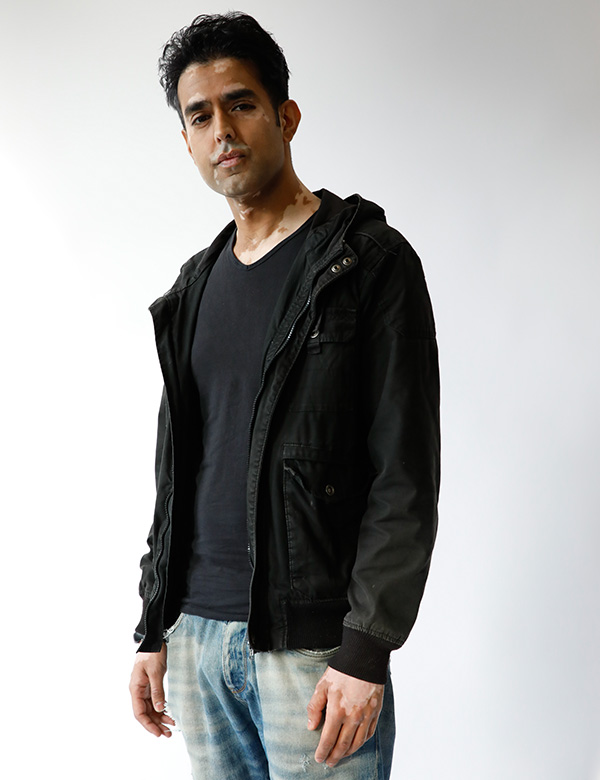 Mannelijk model met zwart haar Bilal