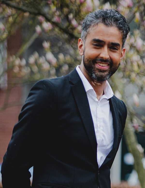 Mannelijk model met zwart haar Bilal