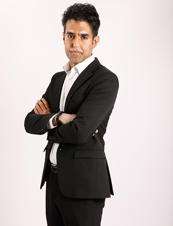 Mannelijk model met zwart haar Bilal