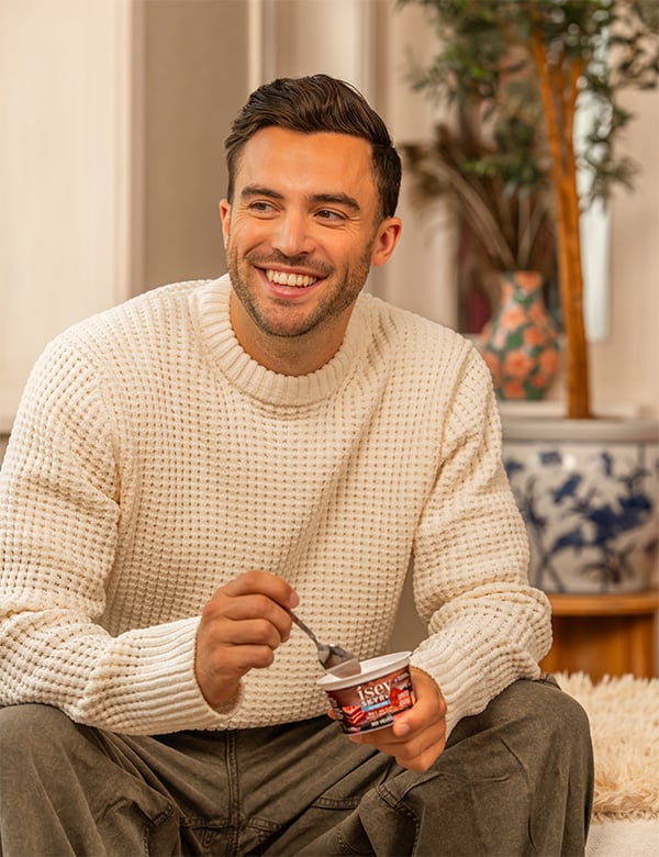 Mannelijk model met bruin haar Bram A.