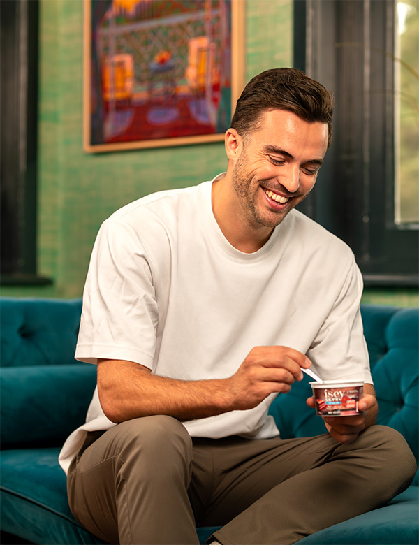 Mannelijk model met bruin haar Bram A.