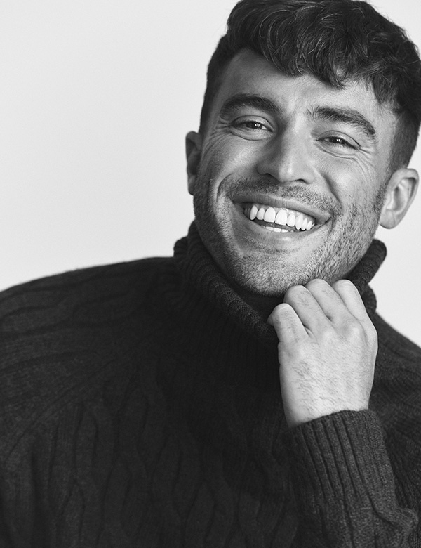Mannelijk model met bruin haar Bram A.