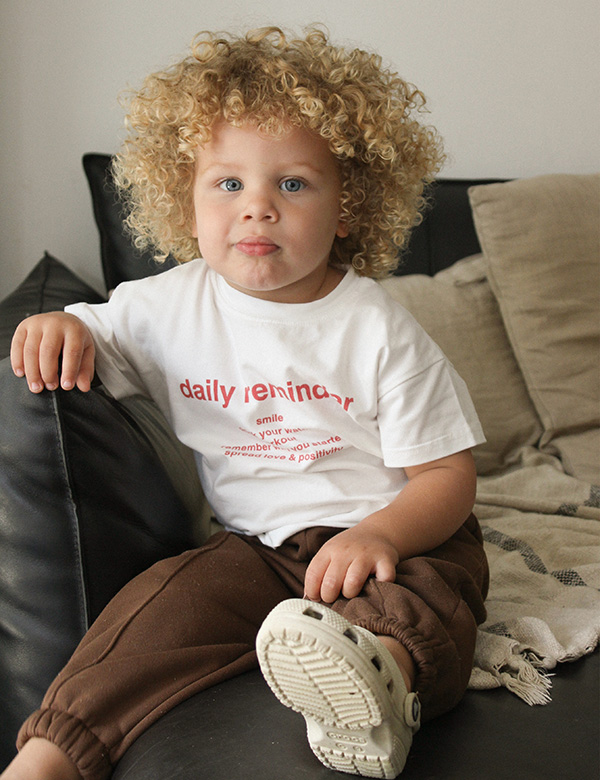 Kindermodel met blonde krullen Emanuel A.