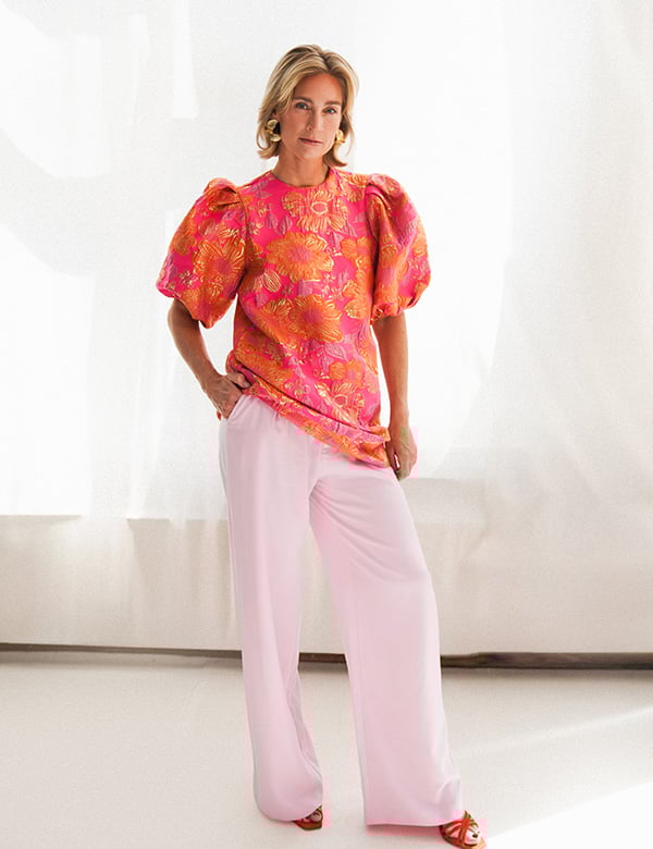 vrouwelijk model met blond heer Ilze L.