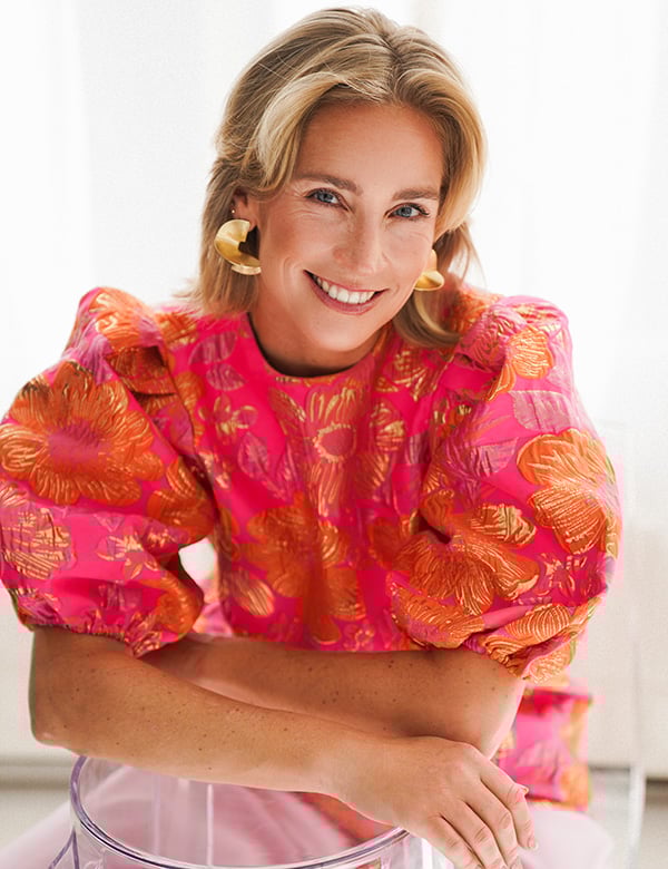 vrouwelijk model met blond heer Ilze L.