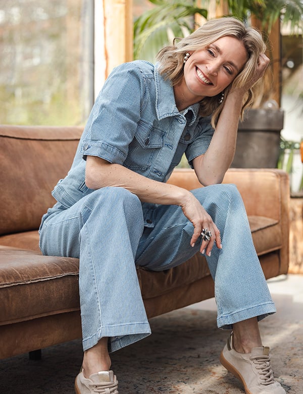 Vrouwelijk model met blond haar Ilze L.