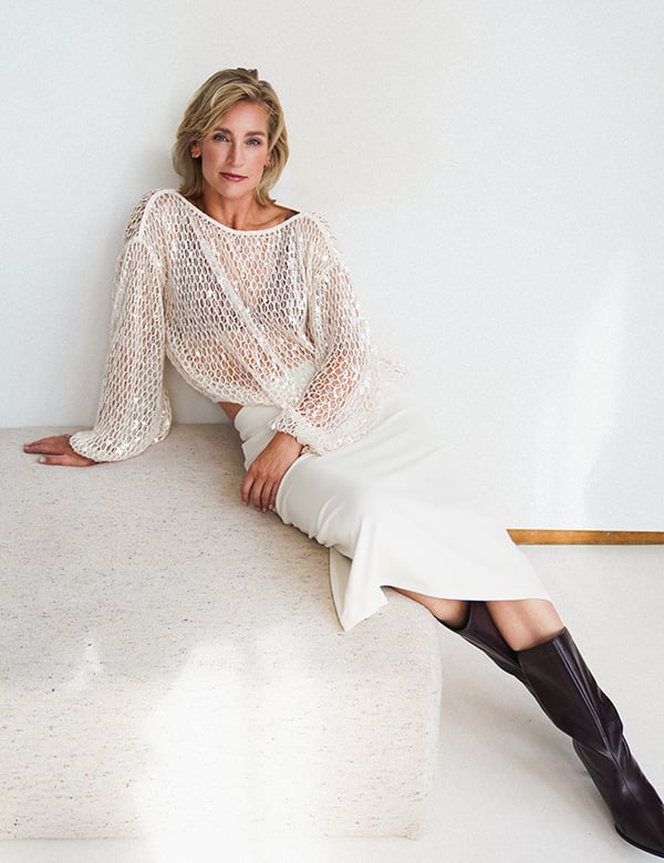 vrouwelijk model met blond heer Ilze L.